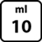 Cantidad de llenado de 10 ml